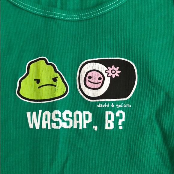 David & Goliath “Wassup B?” Green tank - Picture 2 of 5